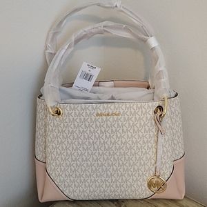 NWT! MICHAEL KORS LARGE  BLOSSOM NICOLE TOTE
